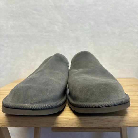 UGG Cooke Slip On Leather Slipper Loafer 1013485 Gray Mens Size 13 - Picture 2 of 10